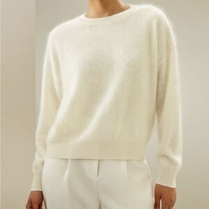 Lily Silk Relaxed Drop-Shoulder Cashmere Sweater